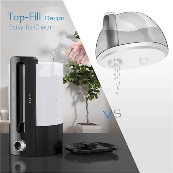 Humidifiers for Large Room,4L Humidifiers for Bedroom,Top Fill Mist Humidifiers - Picture 4 of 7